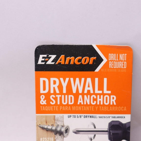 ITW Brands Stud Solver Drywall Anchors, Self-drilling, Metal, 50, 20 PK., ITW, 25216