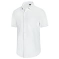 thumbnail image 2 of Youclos Men's Short Sleeve Dress Shirts Casual Button Down Shirt Regular Fit, 2 of 7