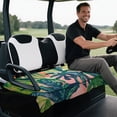 thumbnail image 5 of Uourmeti Palm Tree Golf Cart Seat Covers Front Pockets, Fit for Club Car Old Ds Golf Cart Summer Suitable for Club Car DS Precedent EZGO, 5 of 8