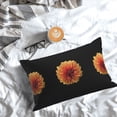 thumbnail image 5 of Naloa Orange Dalia Pillow Covers, Throw Pillow Case Cushion Covers,Cushion for Bedroom,Couch,Home-14"x20", 5 of 6
