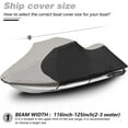 thumbnail image 2 of PET-U Super Heavy-Duty TOP Cover Replacement for Trailerable PWC Watercraft Jet Ski Cover, 2 of 12