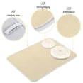 thumbnail image 4 of joogoo Beige Dish Drying Mat Kitchen Counter Absorbent Drying Pad 18x24 in Drainer Rack, 4 of 8