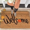 thumbnail image 5 of Rojia Halloween Theme Mat, Halloween Door Mat Home Decorations, Non-Slip Pumpkin Welcome Doormat for Front Door, Indoor Outdoor Fall Rug for Home Kitchen Floor Halloween Decor, 16 X 24 Inch, 5 of 8