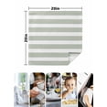 thumbnail image 4 of Sage Green Stripe Cloth Napkins Set of 4 Reusable Dinner Napkins, Modern Simple Geometric White Striped Cocktail Napkin Washable Table Napkins for Wedding/Holiday Party/Baby Shower 20"x20", 4 of 7