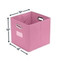thumbnail image 6 of Ornavo Home Foldable Storage Bins Basket Cube Organizer with Dual Handles and Window Pocket - 6 Pack - 12" L x 12" W x 12" H, 6 of 6