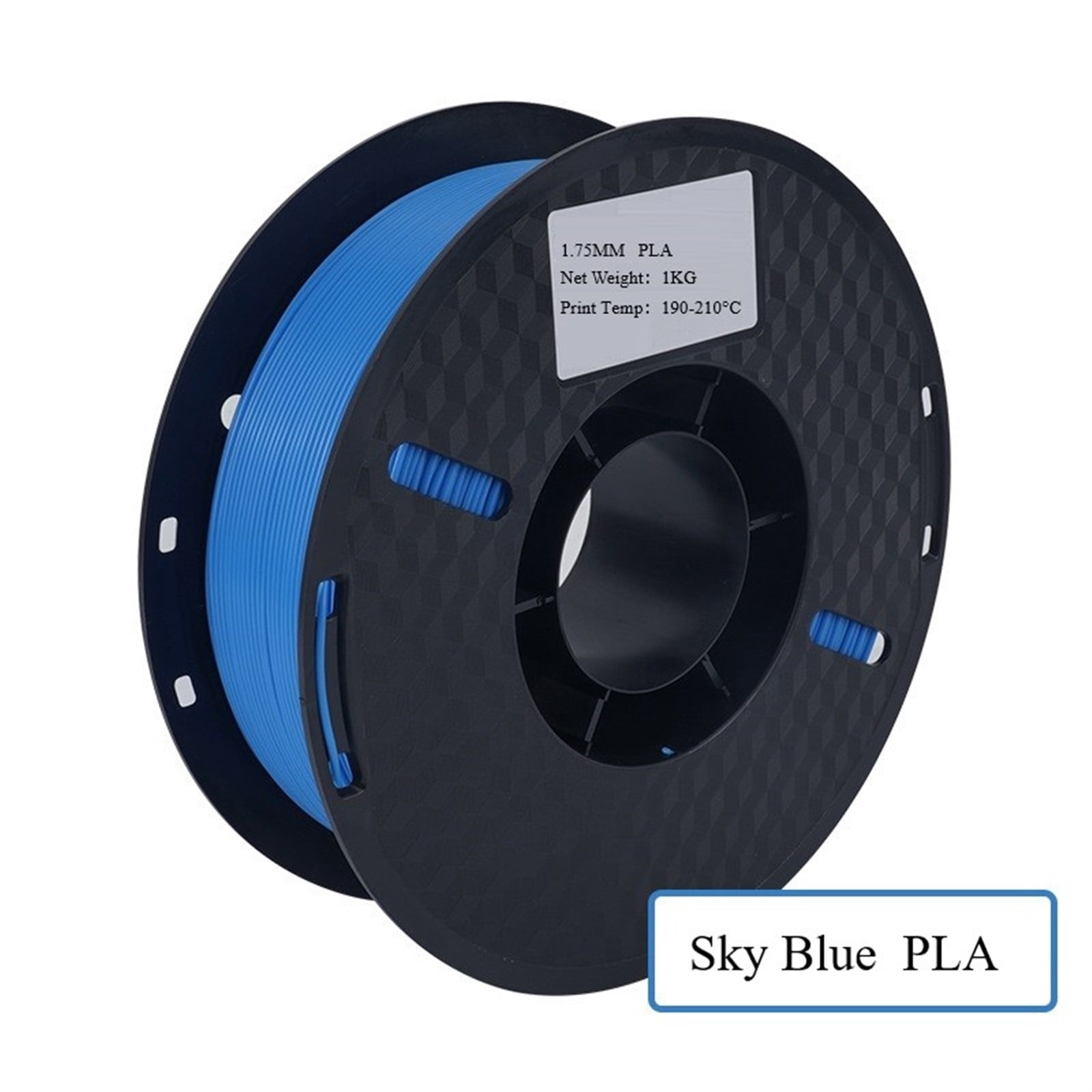 1.75mm PLA Solid Sky-blue Filament Fit Most 3D Printers, Easy-to-Print, No Pulling or Clogging, 1KG 3D Printer Accessories