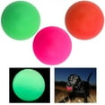 thumbnail image 3 of 2 X Fetching Pet Balls Glow In The Dark Ball 3.5" Dog Cat Toys Puppy Chase Play, 3 of 6
