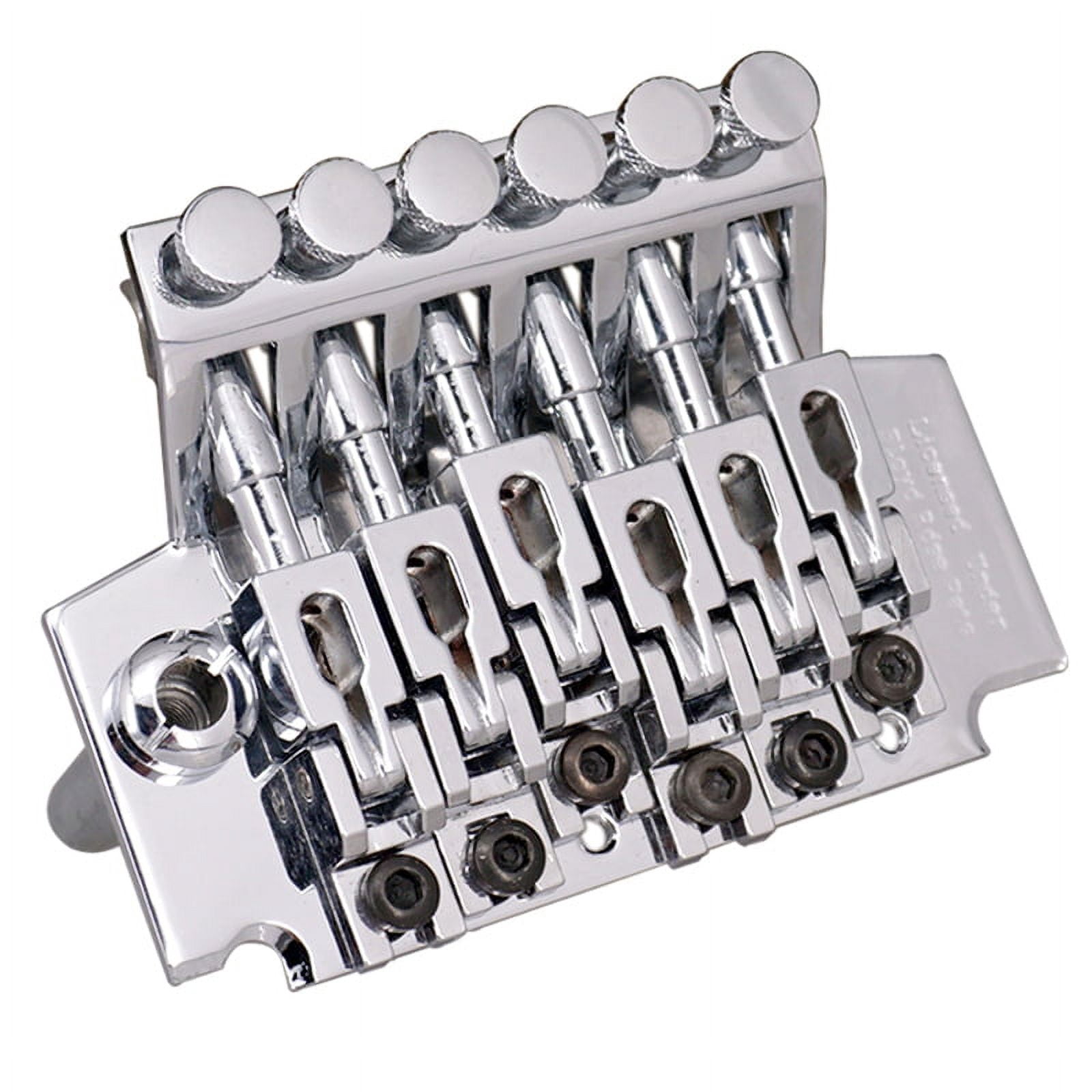 Chrome Electric Guitar Tremolo Bridge Double Locking Systyem/78MM Between the 2 Studs Centers/Strings Through Saddle