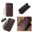 thumbnail image 2 of Leather Wallets Blocking Credit Card Holder Wallets Long Wallets Large Capacity Wallets Zippered Pouch Wallets for Man, 2 of 4