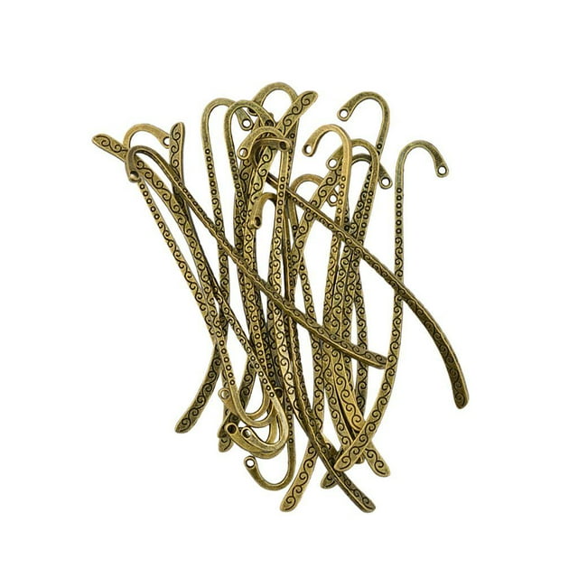 Sidaley 20 Pieces Bronze Beading Line Pattern With Bookmarks Hole For DIY Making Suministros de escritura y corrección