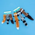 thumbnail image 4 of ZippyPaws - Skinny Peltz No Stuffing Squeaky Plush Dog Toy, Fox, Raccoon, and Squirrel, 4 of 4