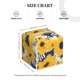 thumbnail image 4 of Balery Blue Striped Sunflower Porta Pañuelos de Cuero con Estampado – Funda Moderna Cuadrada para Caja de Pañuelos, Dispensador 5x5x5'', 4 of 7