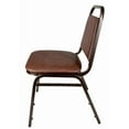 thumbnail image 5 of Banquet Chair - Trapezoid| Brown Vinyl on Copper Vein Frame, 2 Chair Bundle by Chivari, 5 of 7