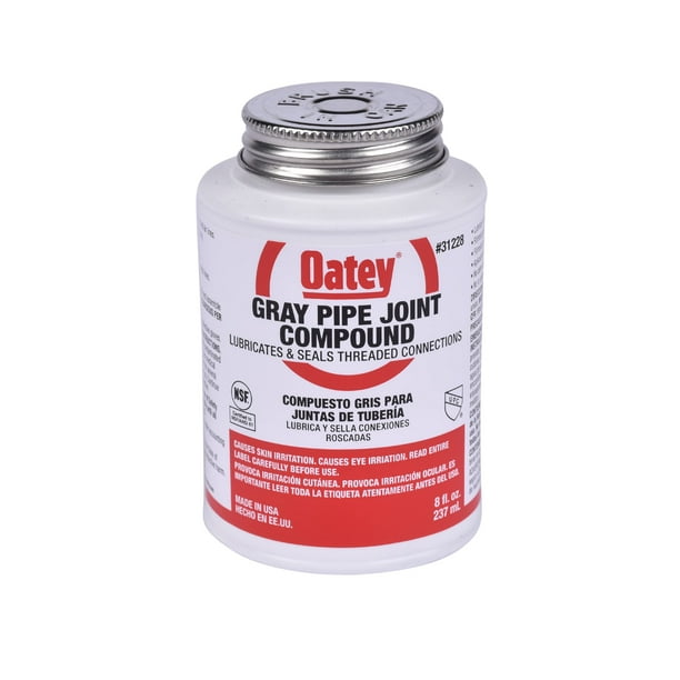 Compuesto para juntas de tuberías Oatey Grey 237 ml