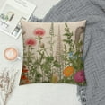 thumbnail image 2 of COMIO Spring Floral Pillow Covers  Vintage Sage Green Wild Flowers Decor Throw Pillows Wildflower Plant Outdoor Farmhouse Decorative Cushion Cases for Couch Bed Sofa Decoration, 2 of 5