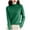 Green, variant on Winter Sweaters for Women Soft Turtleneck Long Sleeve Wool Sweater Business Casual Work Blouses Women's Fashion, Dark Blue, Size XXL