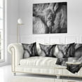 thumbnail image 2 of Designart Young Orangutan Black - Abstract Throw Pillow - 18x18, 2 of 4