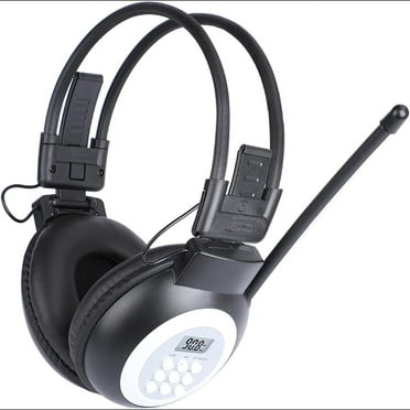 Portable Personal Fm Radio Headphones, Wireless Fm Headset Ear Muffs with Built-in Radio for Jogging, Walking, Daily Works