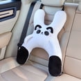 thumbnail image 6 of Car Pillow for Travel, H-Shaped Plush Neck Rest Cushion, Sleeping Pillow, Animal-Themed Car Seat Cushion with Safety Belt Protector, Neck Pillows for Sofa Lounging, and Quiet Downtime, 6 of 6