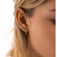 thumbnail image 4 of Aretes, lindos aretes pequeños de aro para mujer chapados en oro de 18k oro JAMW Sencillez, 4 of 4