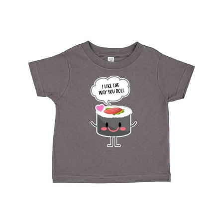

Inktastic Sushi I Like The Way You Roll Gift Toddler Boy or Toddler Girl T-Shirt