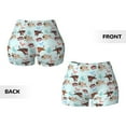 thumbnail image 5 of Fotbe Cute Pug Dogs Seamless Shorts, Womens Workout Shorts High Waist Stretch Booty Short for Gym/Yoga/Running/Biking-X-Large, 5 of 9