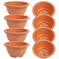 8 Pcs Plastic Plant Pots Planter Plants Planters for Indoor