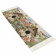 thumbnail image 2 of Birdhouse,Hallway Runner Rug 2x5ft,Farmhouse Leaves Country Vintage Animal Washable Woven Living Room Bedroom Kitchen Bathroom Carpet with Tassels,Indoor Outdoor Throw Door Mat for Entryway, 2 of 5
