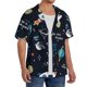 thumbnail image 2 of Fotbe Space Camisa Estampada de Manga Corta para Hombre, Casual de Verano, Estilo Playero, Sin Arrugas-Medium, 2 of 5