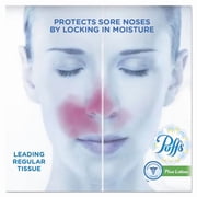 Puffs Plus Lotion Facial Tissue, Cube, 56 Tissues Per Box, 4 Count