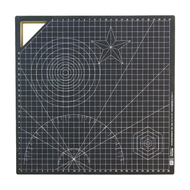 Rongfmy Cutting Mat Desk Pad Double Sided Multifunctional Black Efficient Craft Mats 30 cm
