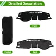 thumbnail image 4 of Cubierta de tablero Unique Bargains para Toyota RAV4 2019-2025 sin Hud, alfombrilla de consola central, protector de sol, poliéster negro, 1 pieza, 4 of 7