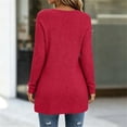 thumbnail image 4 of ZGRBOU Long Sleeve Tunic Tops for Women Crewneck Ribbed Knit Sweater Fall Casual Loose Fit Pullover Shirts with Pockets, 4 of 5