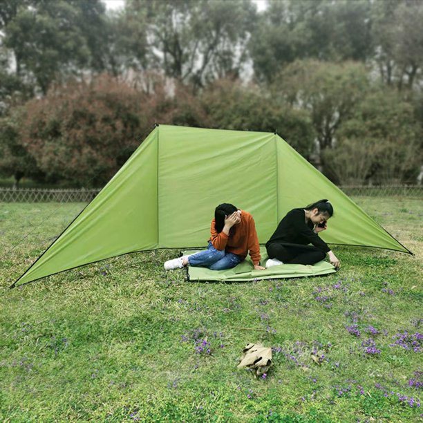 Parrillas para acampar Sombrilla Cortina Parabrisas Picnic Acampar al aire libre para jardín Triángulo Cola Parabrisas de fogata