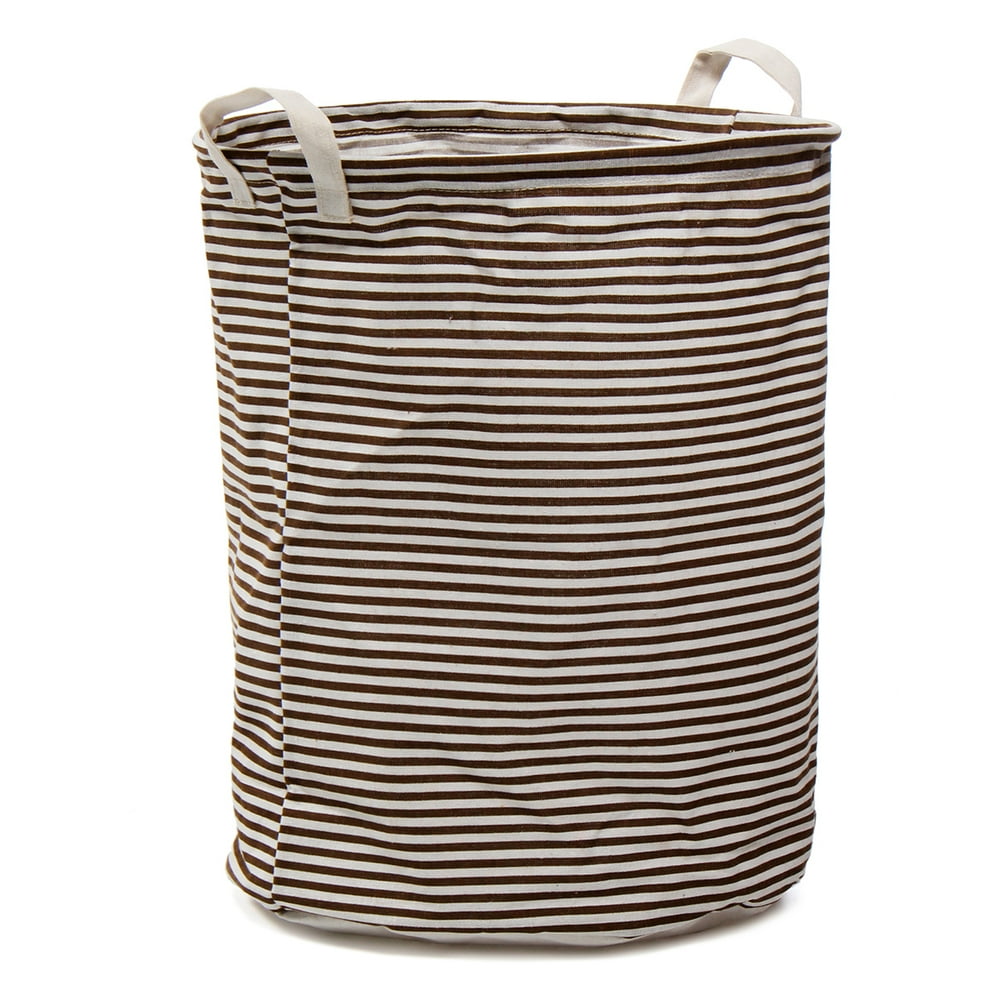Folding Laundry Hamper Washing Dirty Clothes Storage Cotton Linen