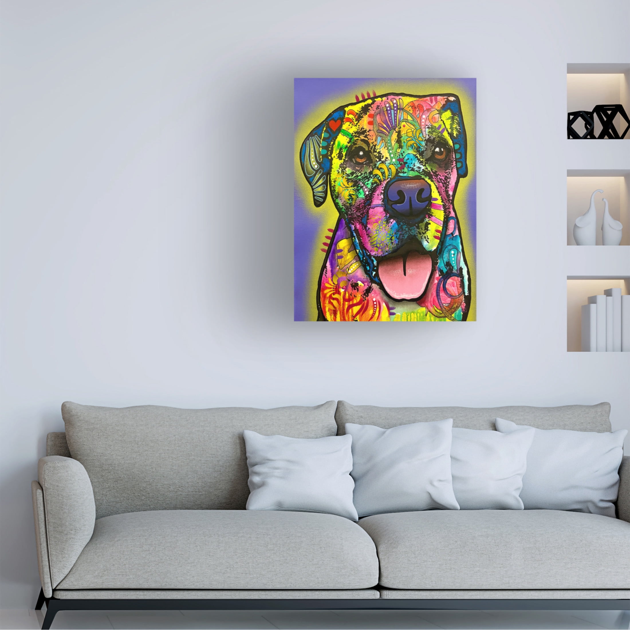 Canvas Wall Art - Dean Russo 'These Some Gormet Treats' Wall Art for Living Room, Bedroom, or Office Décor by Trademark Fine Art - 24 x 32 Inches