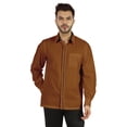 thumbnail image 1 of Bestman Solid Formal Shirt For Mens Button Down Shirt Front Patch Pocket Office Wear, 1 of 7