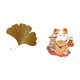 thumbnail image 5 of Escultura De Hierro Forjado Con Hojas De Ginkgo Para Decoración De Pared, Para Sala De Estar, Oficina, Hotel, Comedor, Restaurante, Reloj De Pared De Gato De Granja, Silencioso, Sin Tictac,, 5 of 8