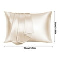 thumbnail image 3 of Yeuimy Silk Pillow Cases Kitsch,Silk Travel Pillowcase,100% Mulberry Silk Pillowcase,1 Pack For Hair And Skin,With Hidden Zippe,Natural Silk Pillow Cover,Soft Breathable & Smooth,Khaki, 3 of 4