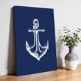 thumbnail image 3 of Canvas Wall Art Coastal Canvas Art Print Illustration Anchor Rope Pictures Wall Decor for Living Room Bedroom Artwork Decorations Stretched Framed Ready to Hang 20"x30", 3 of 9