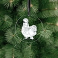 thumbnail image 6 of WIRESTER Large 3 inch Acrylic Ready to Hang Ornament, Hanging Ornaments for Christmas Tree Holidays Party Home Office Xmas Tree Decoration Gift - White Silkie Chicken, 6 of 6