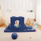 thumbnail image 4 of 12-piece modular para niños play couch foam convertible para niños pequeños sectional imaginative play muebles plush seating para playroom & dormitorio lounging y reading, 4 of 6