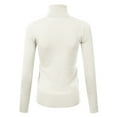 thumbnail image 3 of JJ Perfection Women's Stretch Knit Turtle Neck Long Sleeve Pullover Sweater with Plus Size, 3 of 4