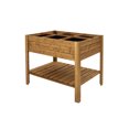thumbnail image 3 of Rectangular Raised Garden Bed with Shelf – 47" x 32" x 35", 3 of 8