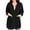 Black, variant on gakvbuo Long Hoodies for Women Zipper Jacket Tunic Sweatshirts Fall Winter Drawstring Oversized Hooded Jacket Coat with Pocket