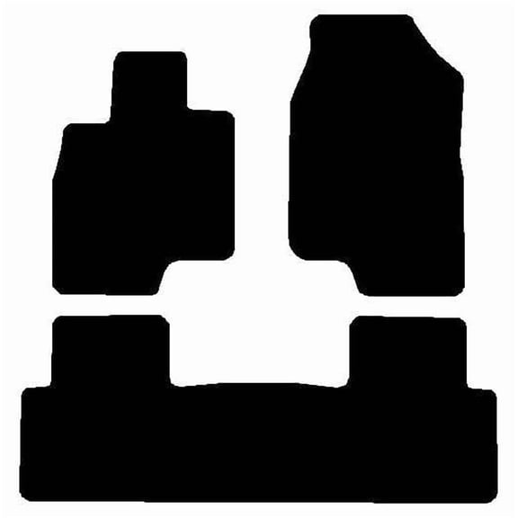 Carpet Floor Mats, Custom Fit, Black, 3-Piece Set, Fits 2019-2024 Acura RDX, Made in USA