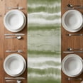 thumbnail image 6 of Sage Green Ombre Table Runner - 48 Inch Long, Kitchen Dining Table Runner Dresser Scarves, Modern Abstract Art Farmhouse Farmhouse Decor for Coffee Tables Wedding Party Banquet, 6 of 8