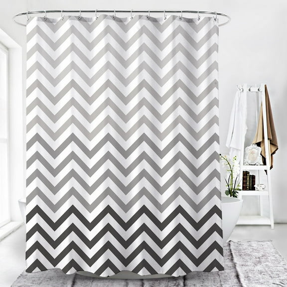 JAAE Bathroom Shower Curtain with Hooks Water Proof 72x72 Inches