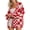 Christmas Red, variant on CURBODO Women's Vintage Checkered Cardigan Sweater Soft Chunky Knit Open Front Outerwear