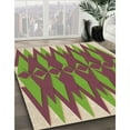 thumbnail image 3 of Ahgly Company Machine Washable Indoor Square Transitional Bright Maroon Red Area Rugs, 6' Square, 3 of 7